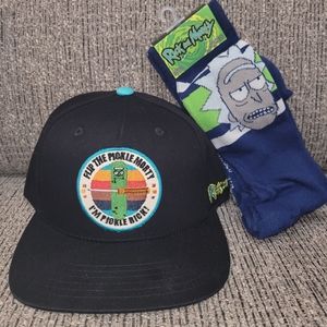 Rick and Morty hat and free socks